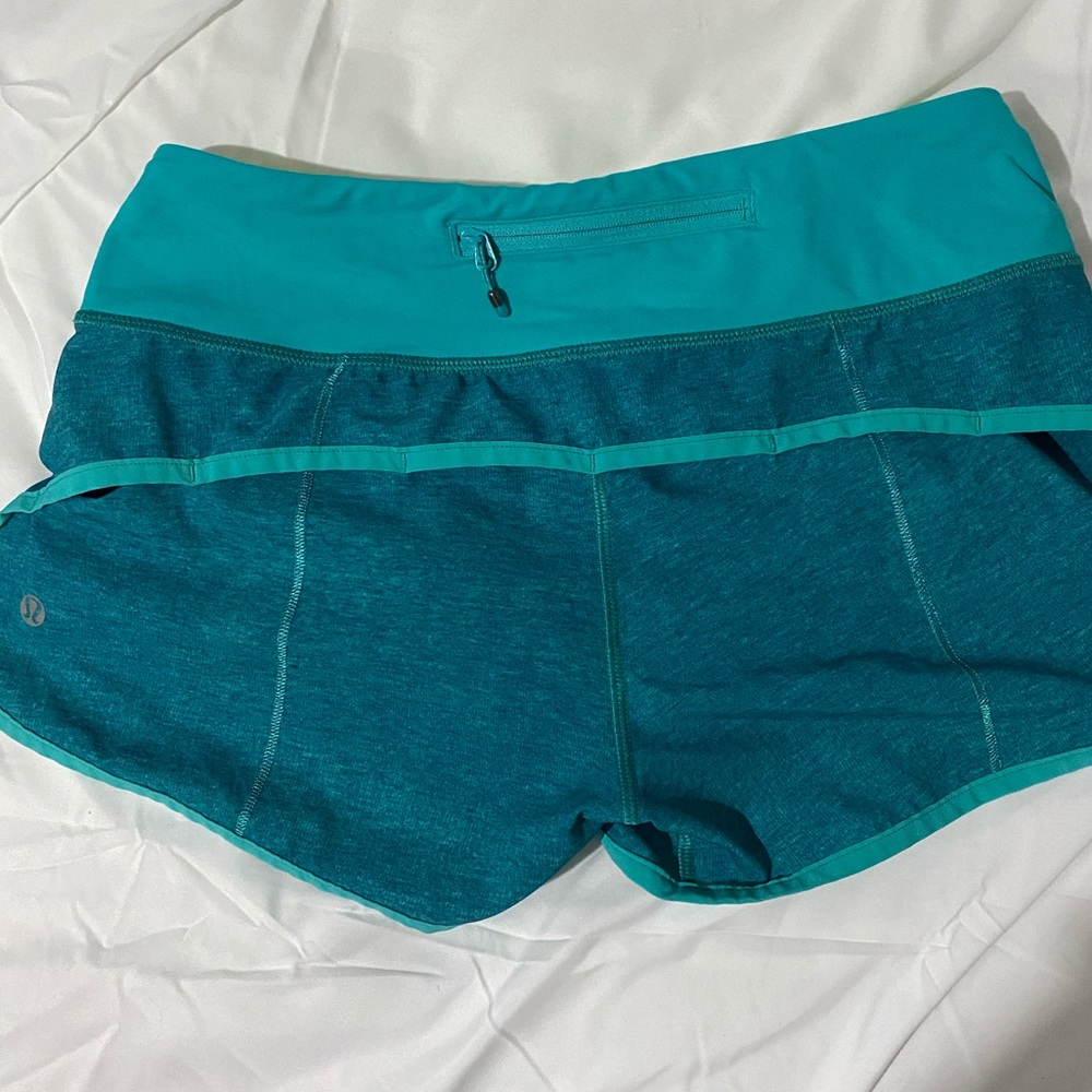 Blue lulu lemon shorts